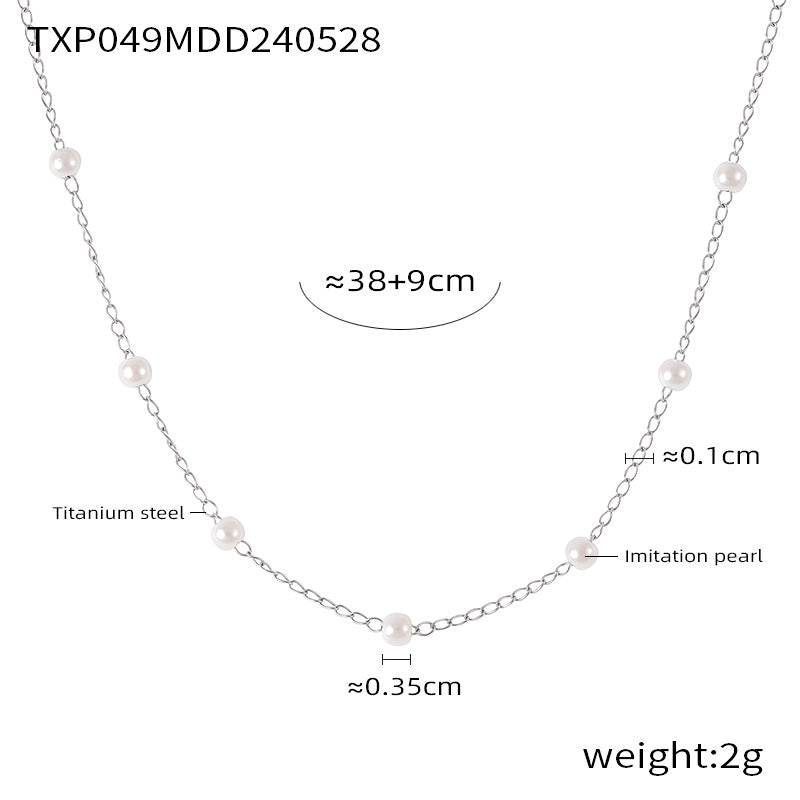 Pearl Minimalist Jewelry Set