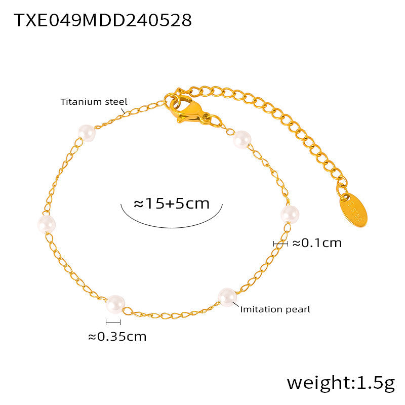 Pearl Minimalist Jewelry Set