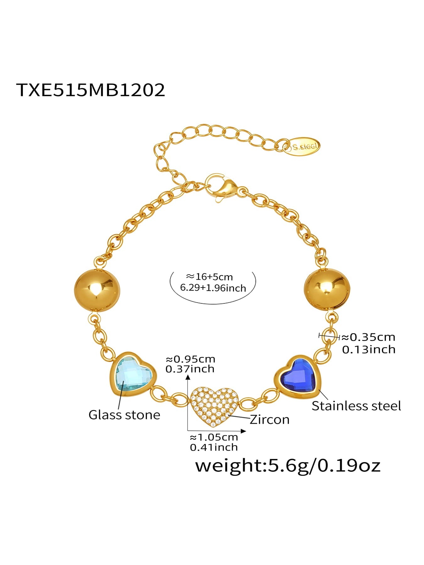 Colorful Glass Stone Jewelry Set