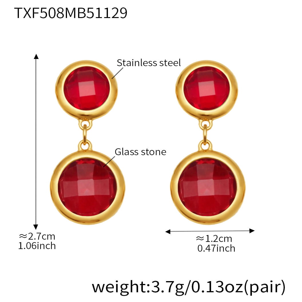 Round Bezel CZ Jewelry Set