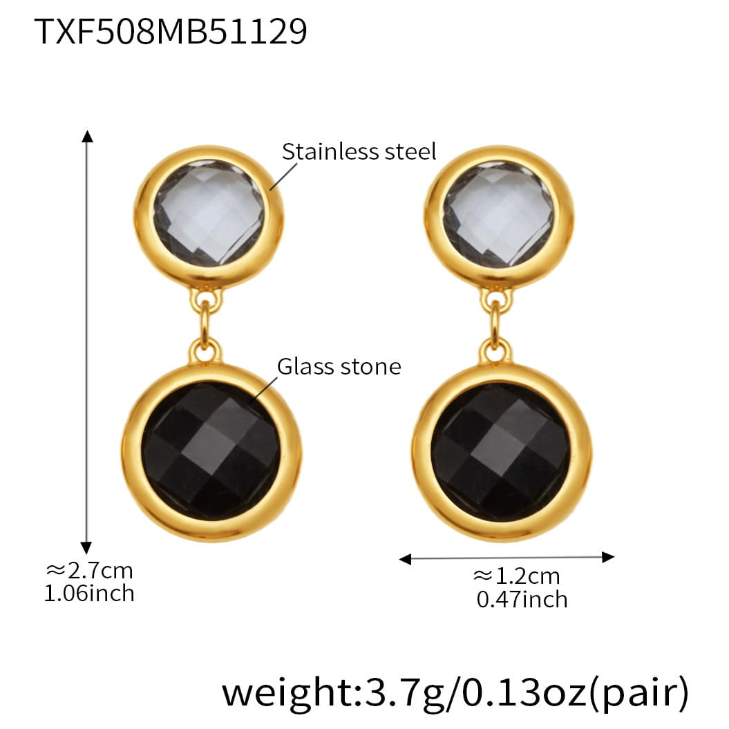 Round Bezel CZ Jewelry Set