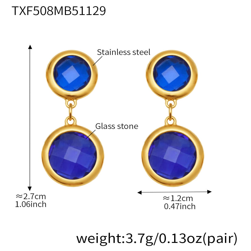 Round Bezel CZ Jewelry Set
