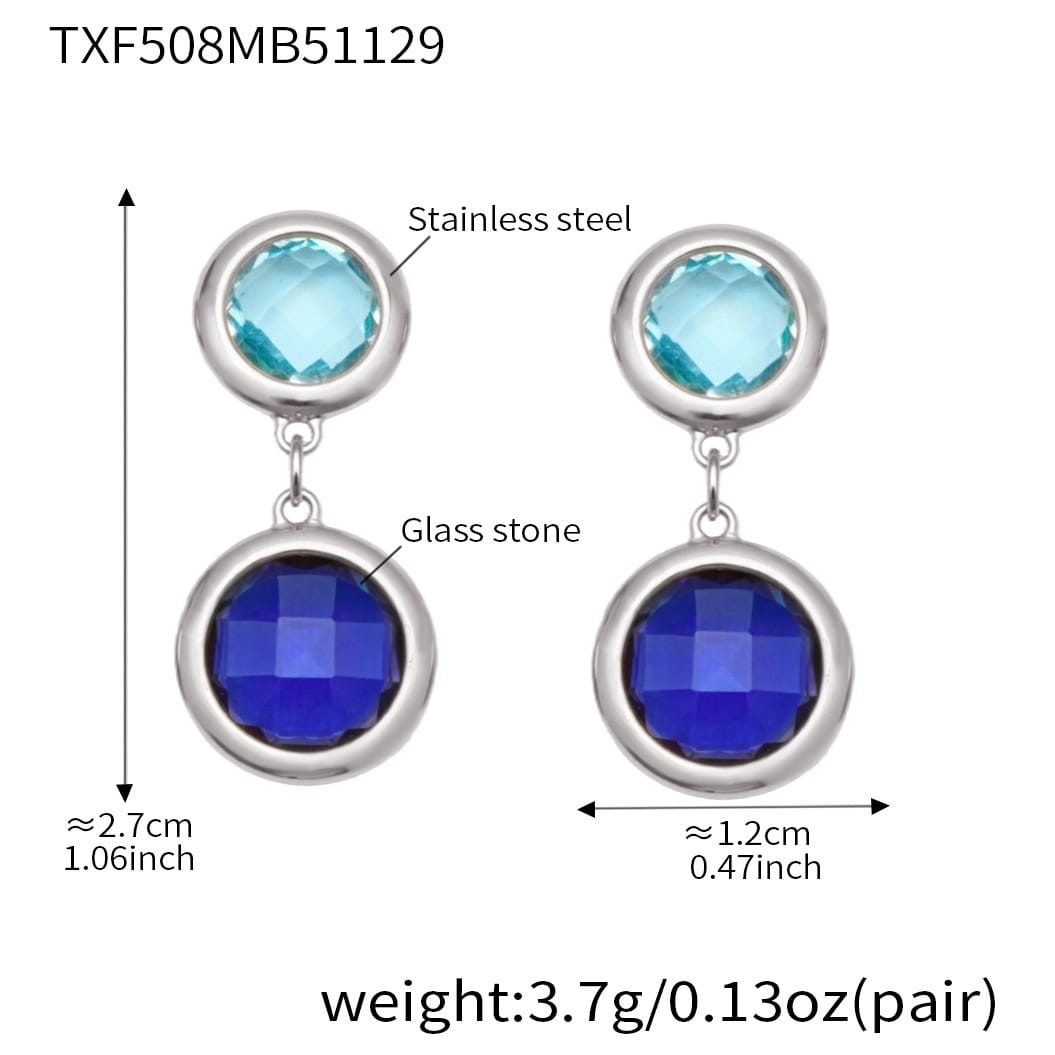 Round Bezel CZ Jewelry Set