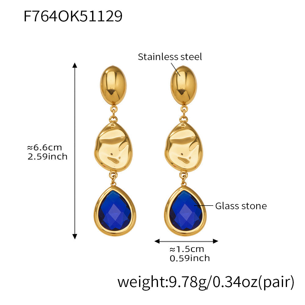 Water Drop Crystal Earrings