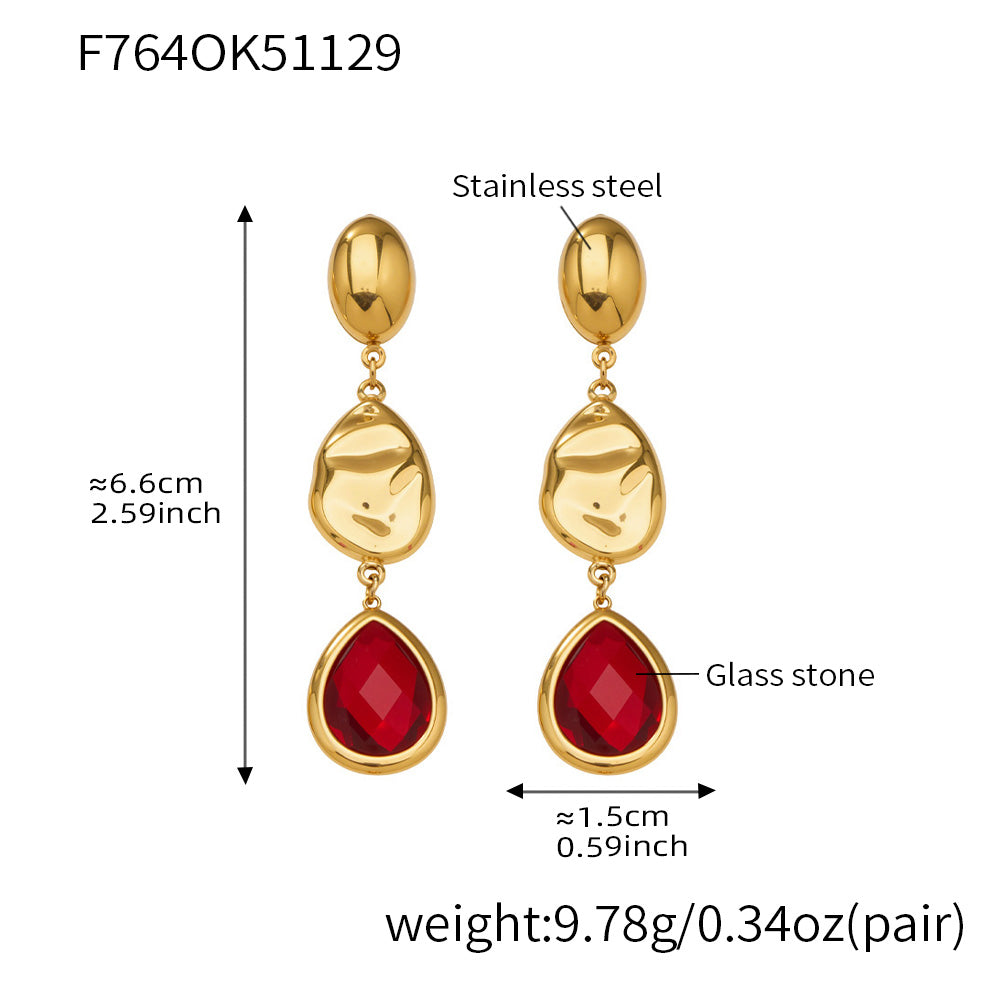Water Drop Crystal Earrings